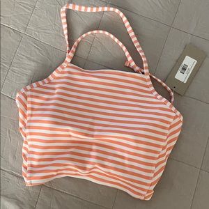 Albion Fit Peachy Keen Switchback Swim Crop